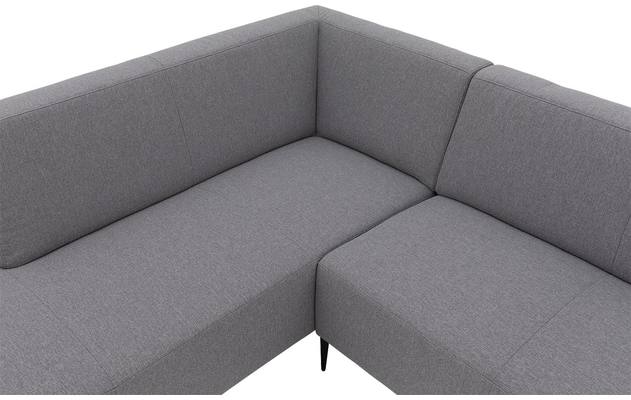 Goossens hoekbank key west grijs stof - 8227627-04-gespiegeld