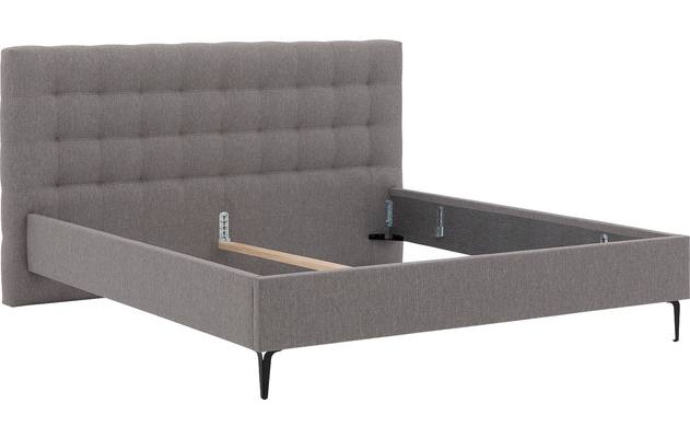 Goossens bedframe royal grijs stof - 8227954-06