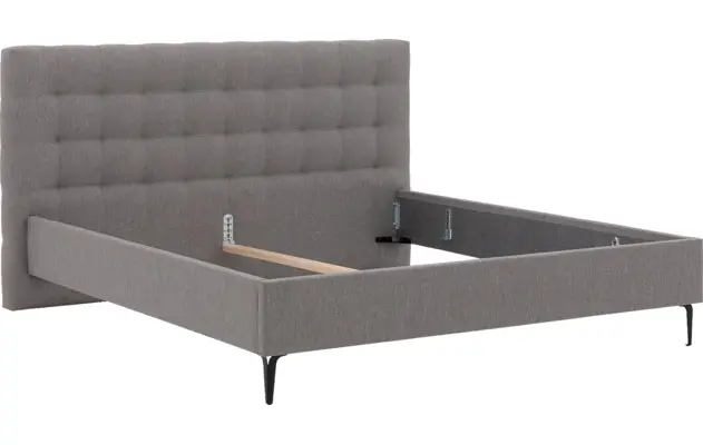 Goossens bedframe royal grijs stof - 8227954-06