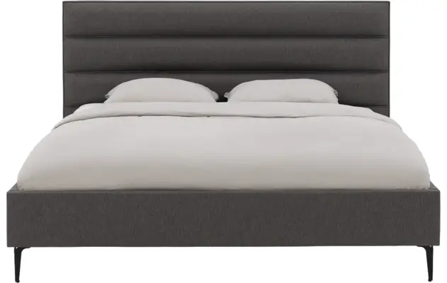 Goossens bedframe elite grijs stof - 8227955-02