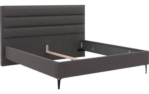 Goossens bedframe elite grijs stof - 8227955-06