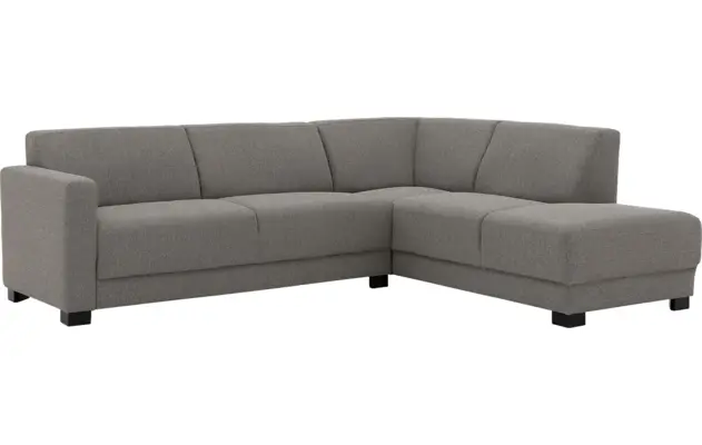 Goossens hoekbank my style grijs stof - 8228263-02