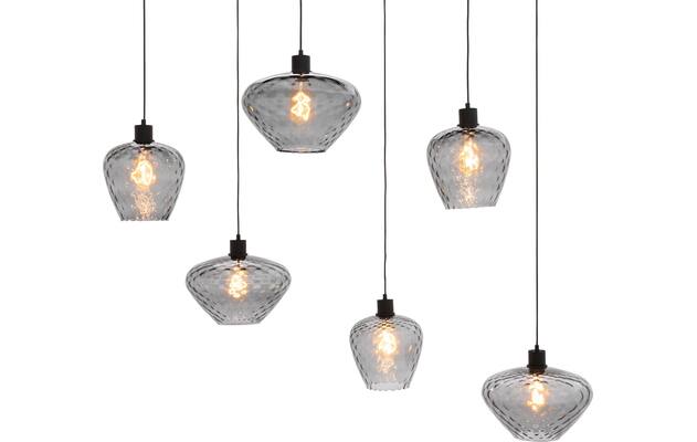 Goossens hanglamp dijon zwart metaal - 8228441-05