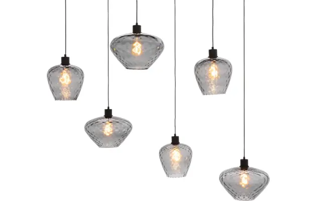 Goossens hanglamp dijon zwart metaal - 8228441-05