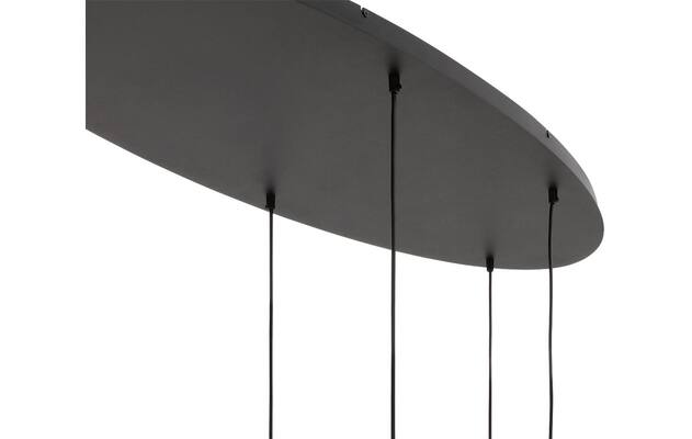 Goossens hanglamp dijon zwart metaal - 8228441-06