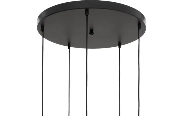 Goossens hanglamp dijon zwart metaal - 8228442-05