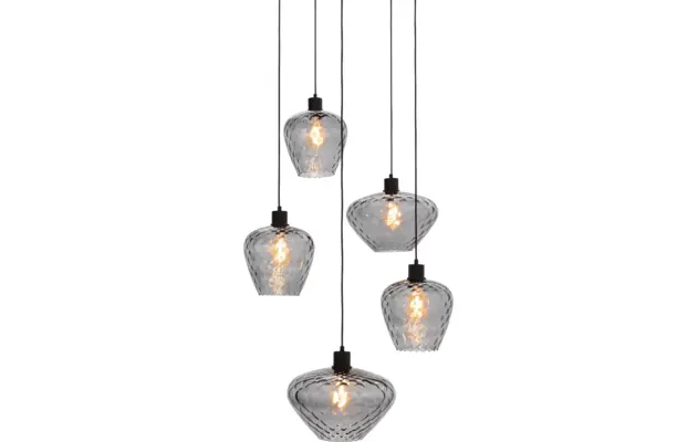 Goossens hanglamp dijon zwart metaal - 8228442-06