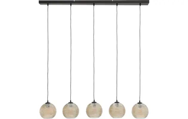 Goossens hanglamp soleil zwart metaal - 8228444-03