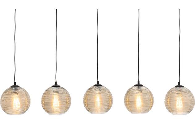 Goossens hanglamp soleil zwart metaal - 8228444-05