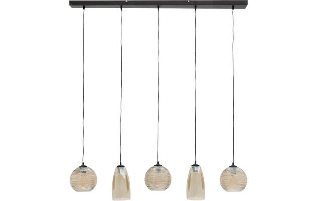 Goossens hanglamp soleil zwart metaal - 8228445-03