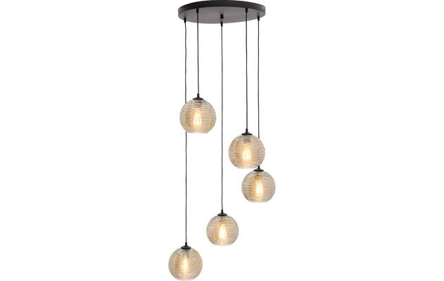 Goossens hanglamp soleil zwart metaal - 8228446-02