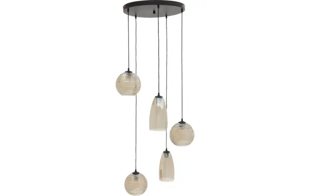 Goossens hanglamp soleil zwart metaal - 8228447-03