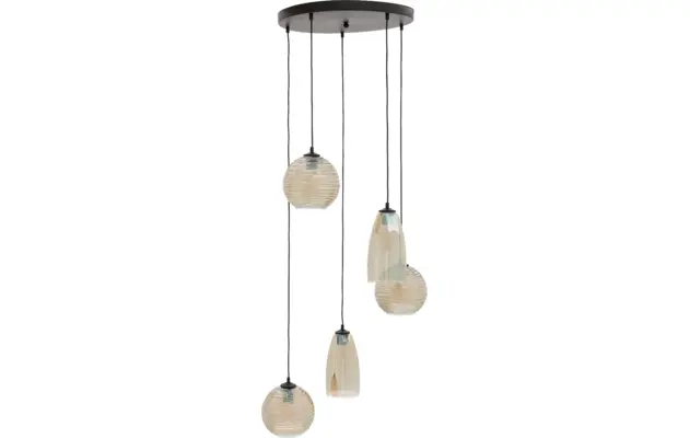 Goossens hanglamp soleil zwart metaal - 8228447-04