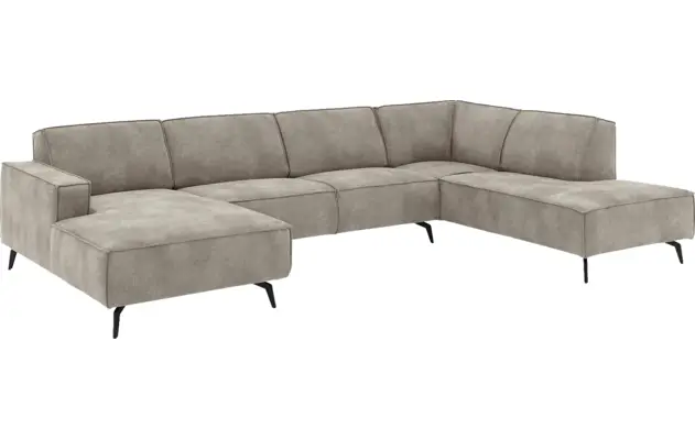 Goossens u bank hercules grijs microvezel - 8229330-02