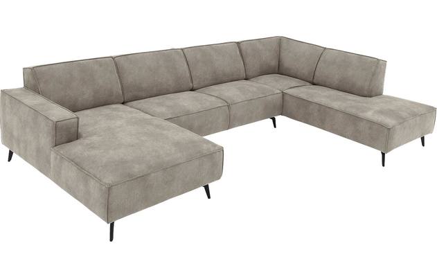 Goossens u bank hercules grijs microvezel - 8229330-06