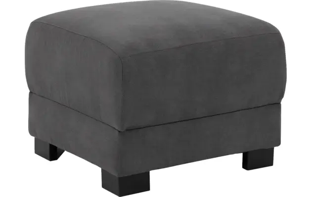 Goossens hocker my style grijs microvezel - 8229339-02
