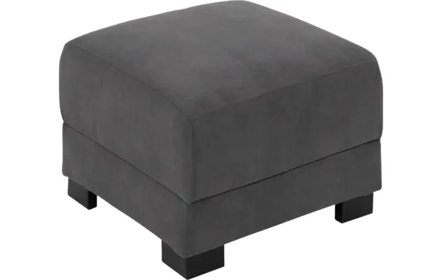 Goossens hocker my style grijs microvezel - 8229339-03
