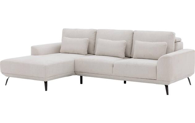 Goossens excellent loungebank princess wit stof - 8229345-02