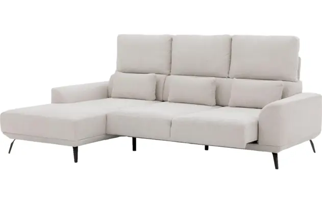 Goossens excellent loungebank princess wit stof - 8229345-06