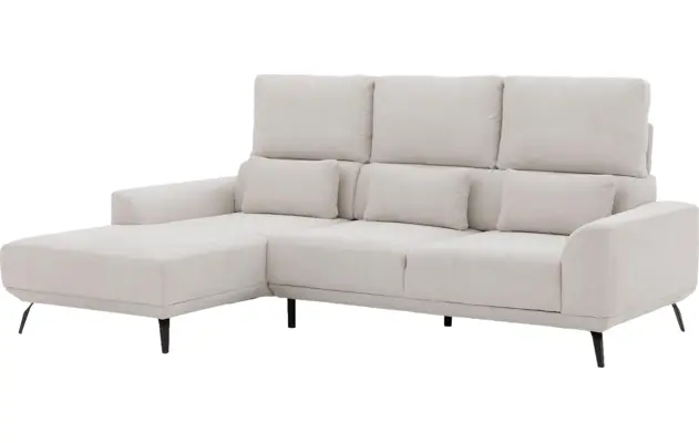 Goossens excellent loungebank princess wit stof - 8229345-07