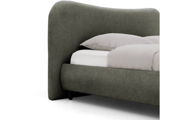 Goossens bedframe pecaro groen stof - 8229399-04