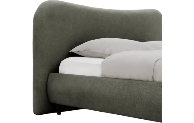 Goossens bedframe pecaro groen stof - 8229399-04