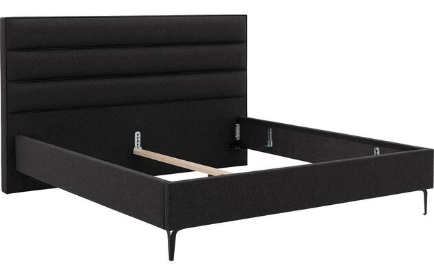 Goossens bedframe elite grijs stof - 8229400-06