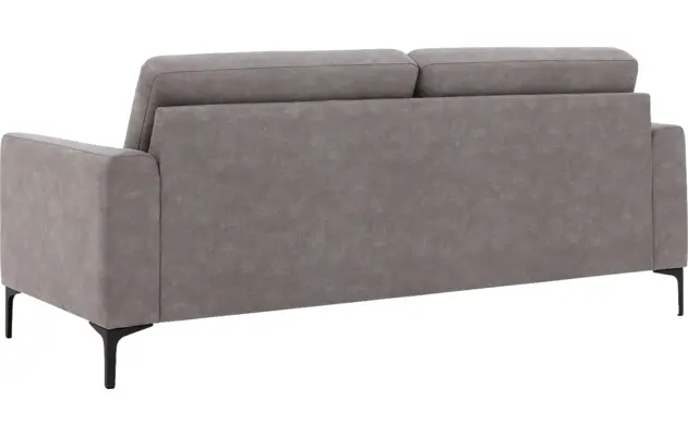 Goossens zitbank dallas grijs micro leer - 8229416-03