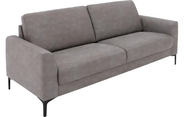 Goossens zitbank dallas grijs micro leer - 8229416-04