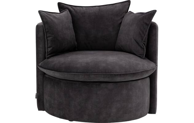 Goossens fauteuil bonne grijs stof - 8229417-03