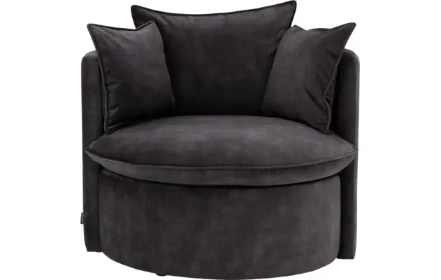Goossens fauteuil bonne grijs stof - 8229417-03