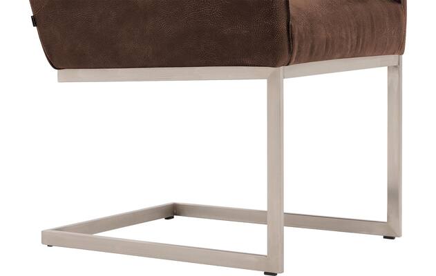Goossens excellent eetkamerstoel tom bruin leer - 8229418-04