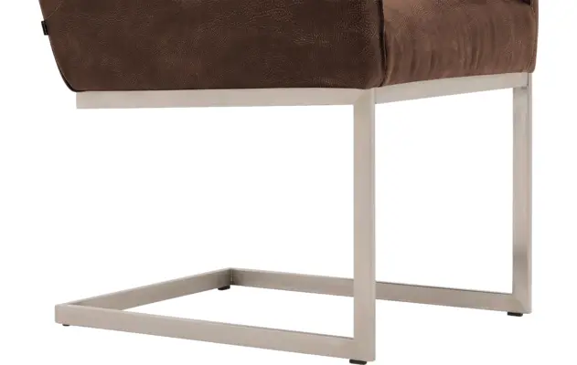 Goossens excellent eetkamerstoel tom bruin leer - 8229418-04