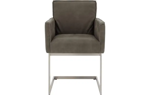 Goossens excellent eetkamerstoel tom grijs leer - 8229419-03