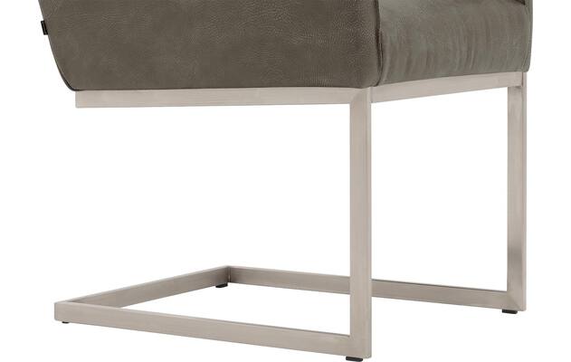 Goossens excellent eetkamerstoel tom grijs leer - 8229419-04
