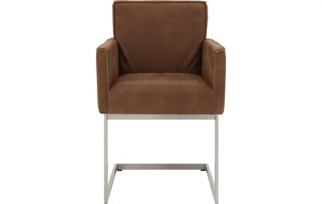 Goossens excellent eetkamerstoel tom bruin leer - 8229420-03