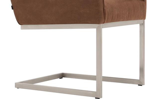 Goossens excellent eetkamerstoel tom bruin leer - 8229420-04