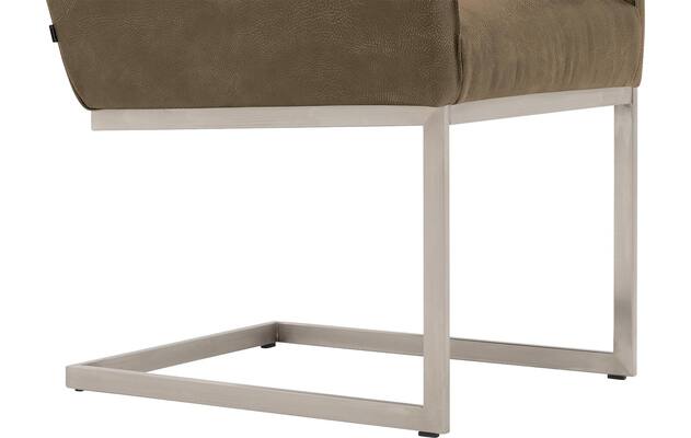Goossens excellent eetkamerstoel tom groen leer - 8229421-04