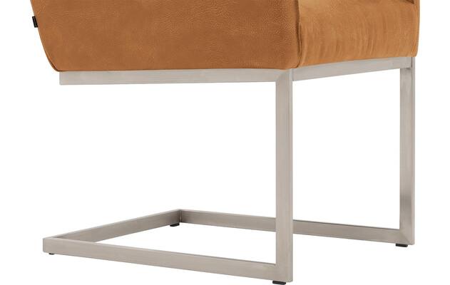 Goossens excellent eetkamerstoel tom bruin leer - 8229422-04