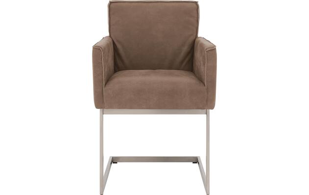 Goossens excellent eetkamerstoel tom bruin leer - 8229423-01