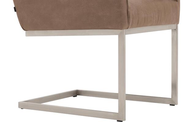 Goossens excellent eetkamerstoel tom bruin leer - 8229423-04