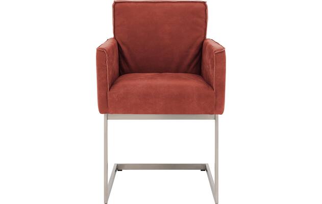 Goossens excellent eetkamerstoel tom rood leer - 8229424-01