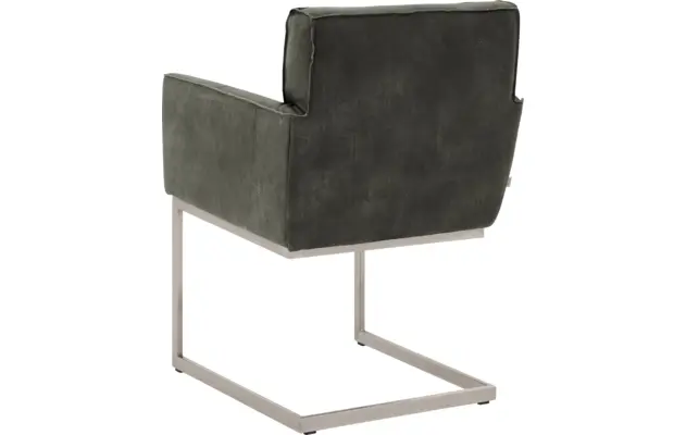 Goossens excellent eetkamerstoel tom groen leer - 8229427-02