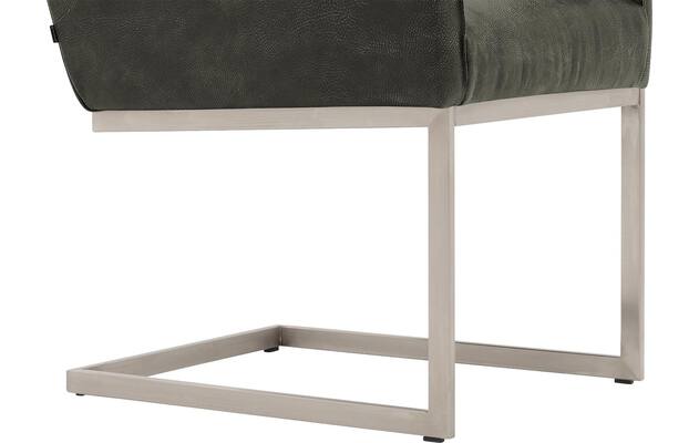 Goossens excellent eetkamerstoel tom groen leer - 8229427-04