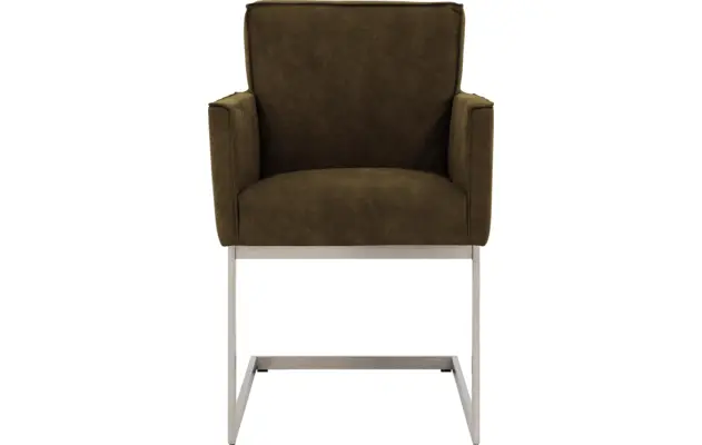 Goossens excellent eetkamerstoel tom groen micro leer - 8229428-03