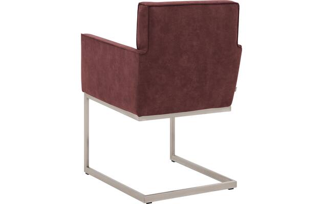 Goossens excellent eetkamerstoel tom rood micro leer - 8229429-02