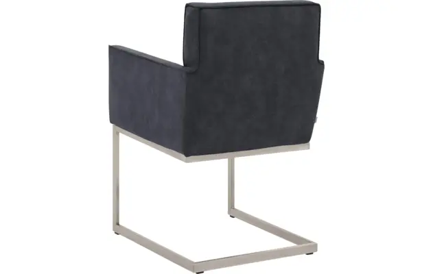 Goossens excellent eetkamerstoel tom blauw micro leer - 8229430-02
