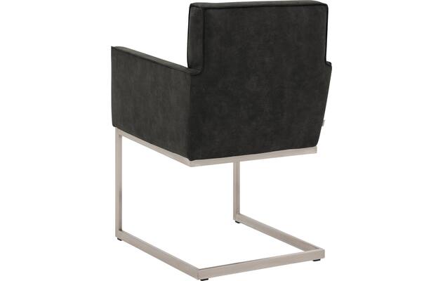 Goossens excellent eetkamerstoel tom grijs micro leer - 8229431-02