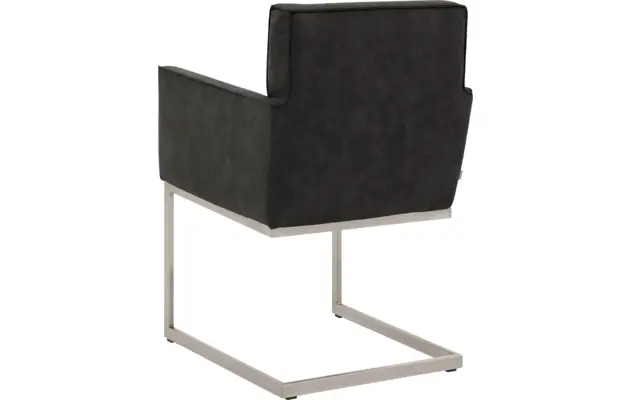 Goossens excellent eetkamerstoel tom grijs micro leer - 8229431-02