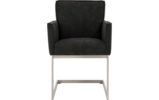 Goossens excellent eetkamerstoel tom grijs micro leer - 8229431-03